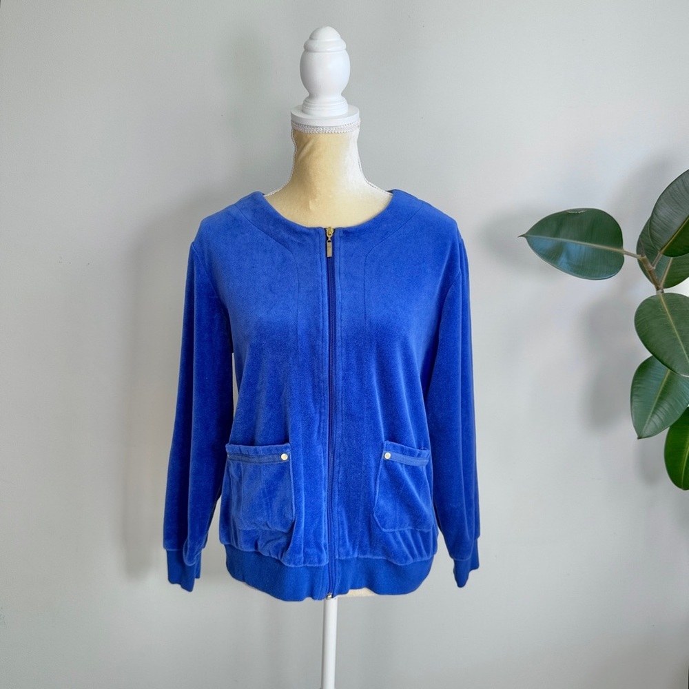 Antthony‎ velour zip up women’s jacket